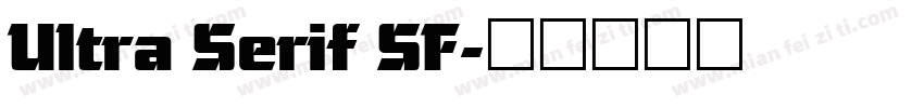 Ultra Serif SF字体转换